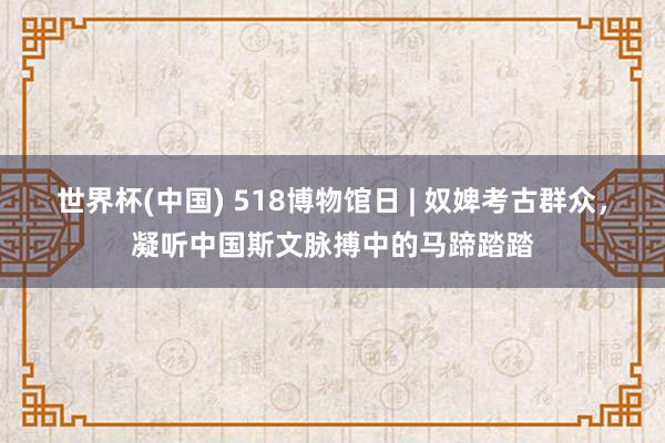 世界杯(中国) 518博物馆日 | 奴婢考古群众,凝听中国斯文脉搏中的马蹄踏踏