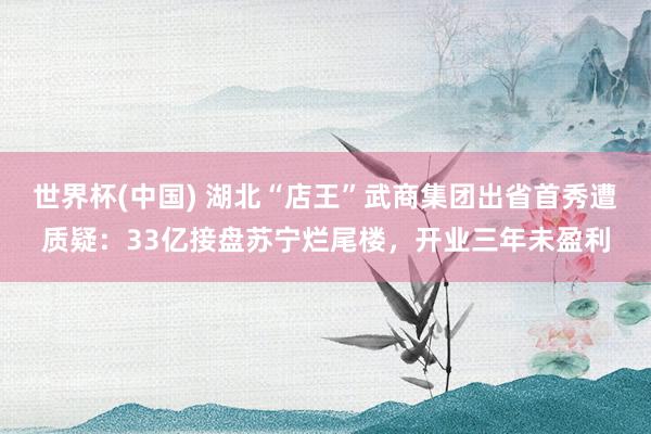 世界杯(中国) 湖北“店王”武商集团出省首秀遭质疑:33亿接盘苏宁烂尾楼,开业三年未盈利