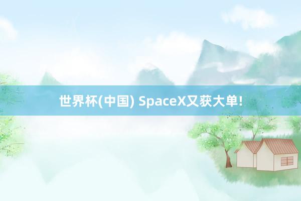 世界杯(中国) SpaceX又获大单!